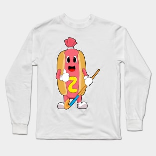 Hotdog Hockey Hockey stick Long Sleeve T-Shirt